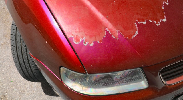 paint damage on car covered by insurance